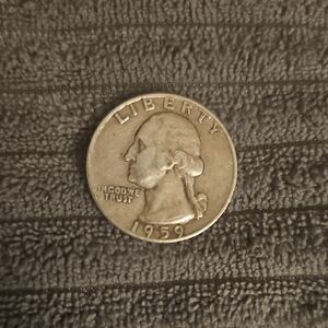 1959 Silver Quarter Coin